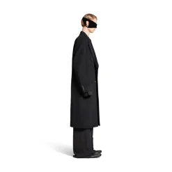 Men's Regular Fit Coat  in Black