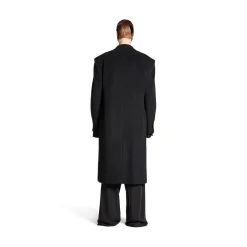 Men's Regular Fit Coat  in Black