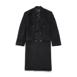 Men's Regular Fit Coat  in Black