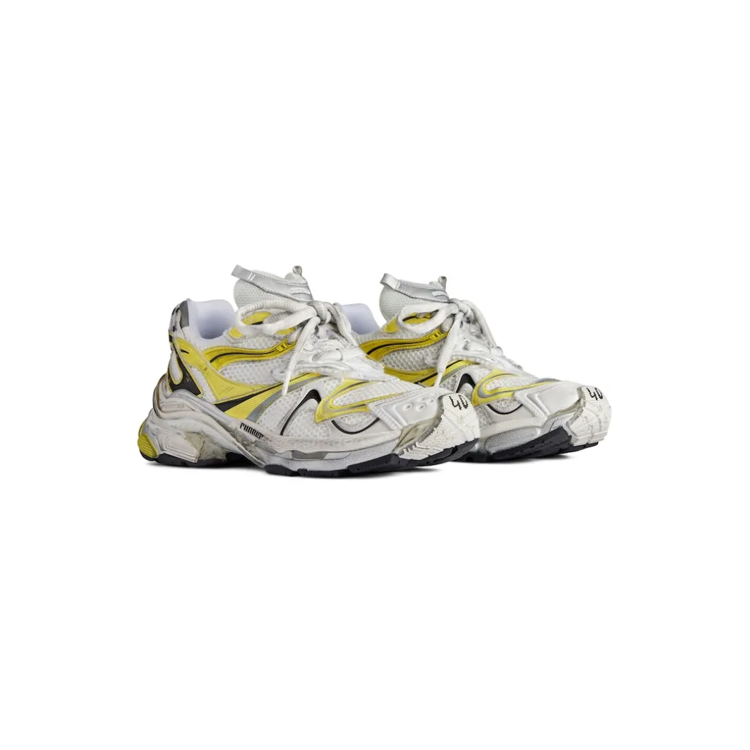 Men's Runner 2.0 Sneaker in White/yellow/black