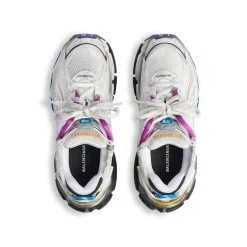 Men's Runner Gradient Sneaker in White/multicolored