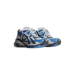 Men's Runner Sneaker in Blue/white/grey