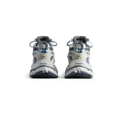 Men's Runner Sneaker in White/beige/grey/blue