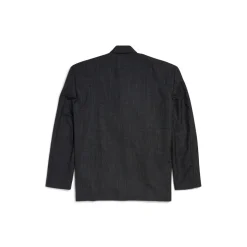 Men's Seamless Tailored Jacket in Black/green