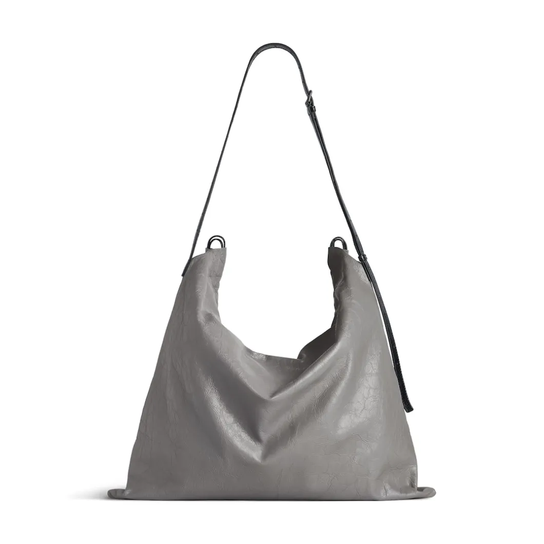 Men's Shopper Large Dust Bag Crossbody Pouch in Grey