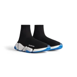 Men's Speed 2.0 Clear Sole Recycled Knit Sneaker in Black