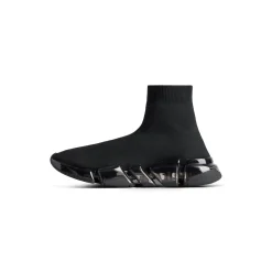 Men's Speed 2.0 Full Clear Sole Graffiti Recycled Knit Sneaker in Black/white