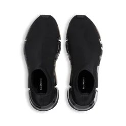 Men's Speed 2.0 Full Clear Sole Graffiti Recycled Knit Sneaker in Black/white