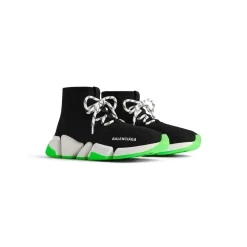 Men's Speed 2.0 Lace-up Recycled Knit Sneaker  in Black