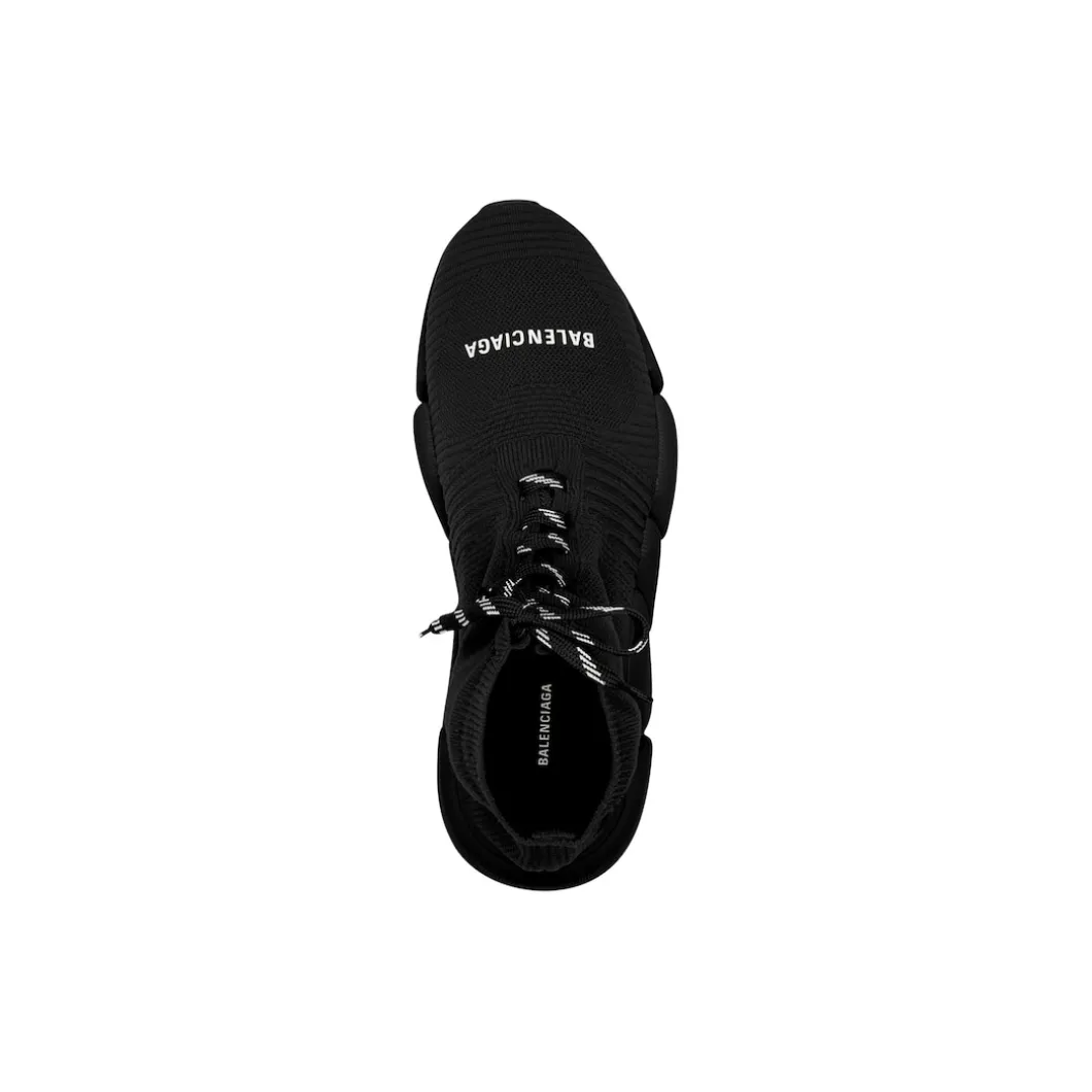 Men's Speed 2.0 Lace-up Recycled Knit Sneaker in Black