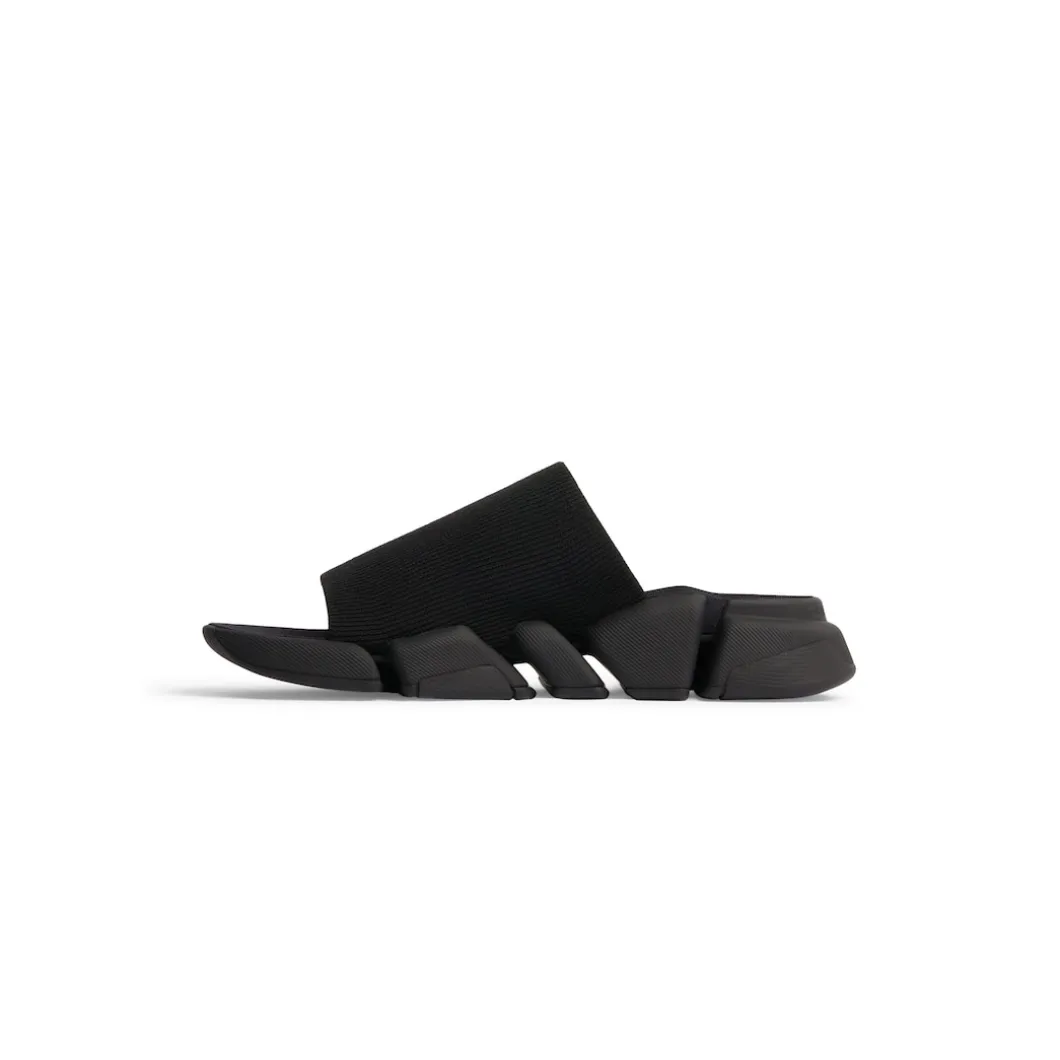 Men's Speed 2.0 Recycled Knit Slide Sandal in Black