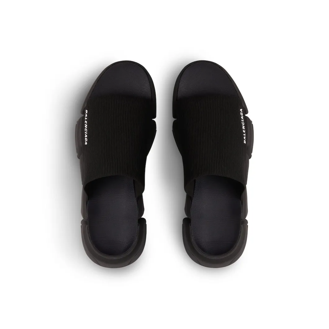 Men's Speed 2.0 Recycled Knit Slide Sandal in Black