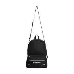 Men's Sport Crossbody Backpack in Black/white