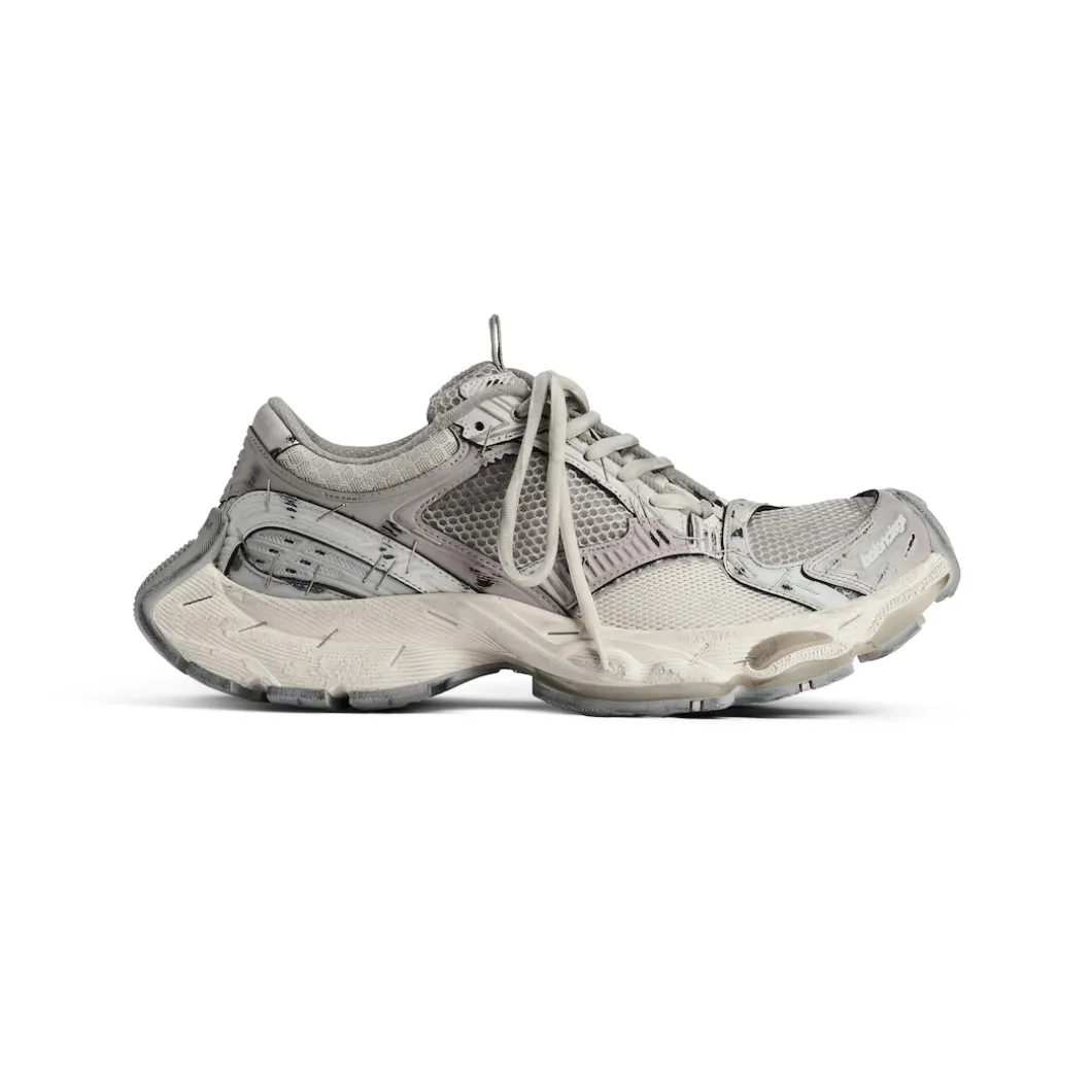 Men's Stapler Sneaker in Beige/grey