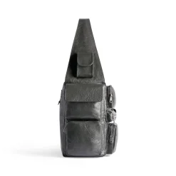 Men's Superbusy Large Sling Bag  in Dark Grey