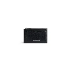 Men's Superbusy Long Coin And Card Holder  in Black