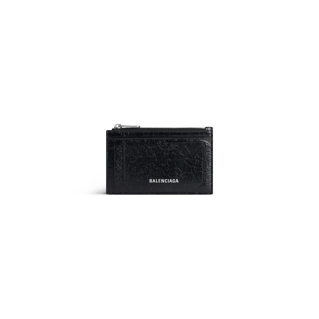 Men's Superbusy Long Coin And Card Holder in Black