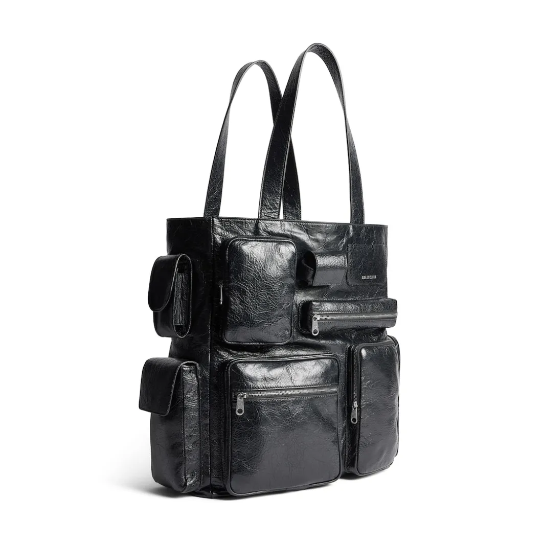 Men's Superbusy Tote Bag in Black