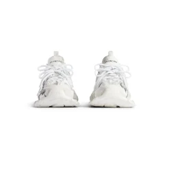 Men's Track Signature Sneaker in White/black