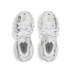 Men's Track Signature Sneaker in White/black