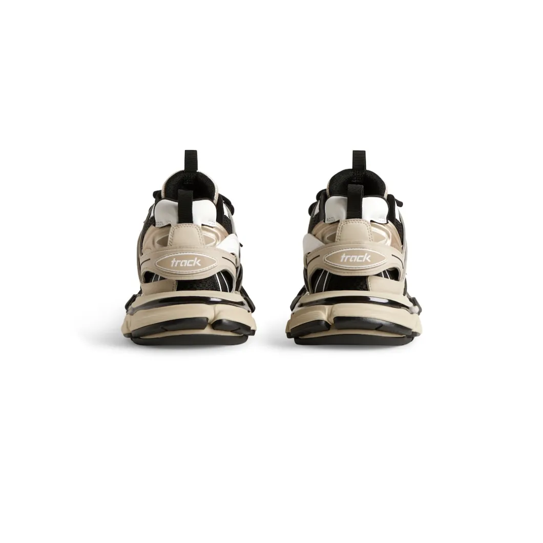 Men's Track Sneaker in Beige/black