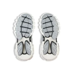 Men's Track Sneaker in Silver/white/black