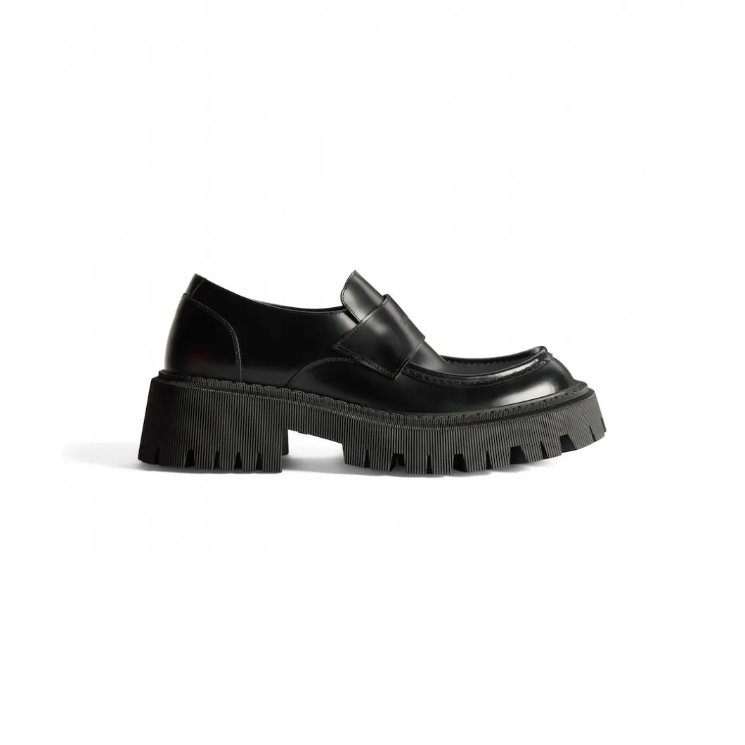 Men's Tractor Loafer in Black