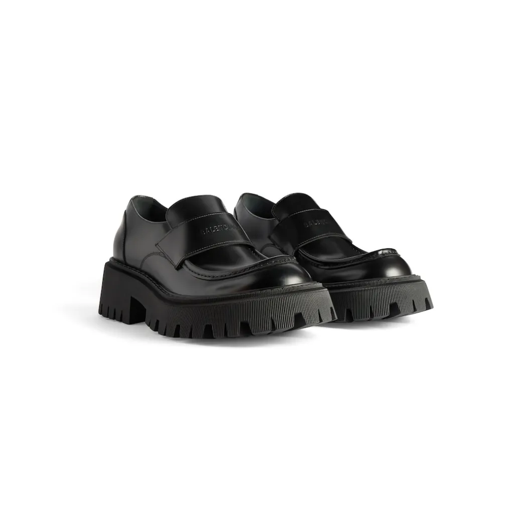 Men's Tractor Loafer in Black