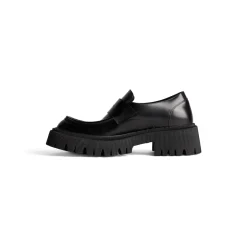 Men's Tractor Loafer in Black