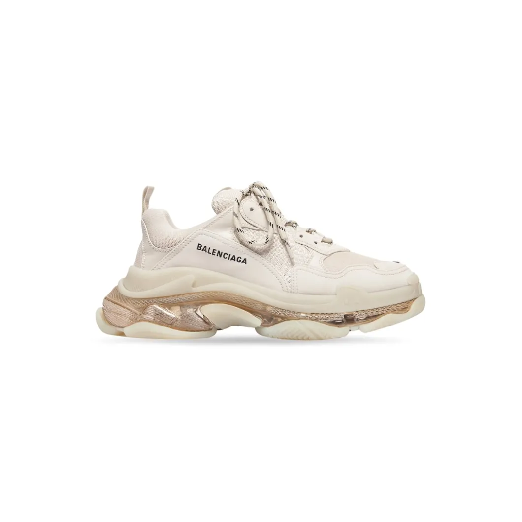 Men's Triple S Clear Sole Sneaker in White
