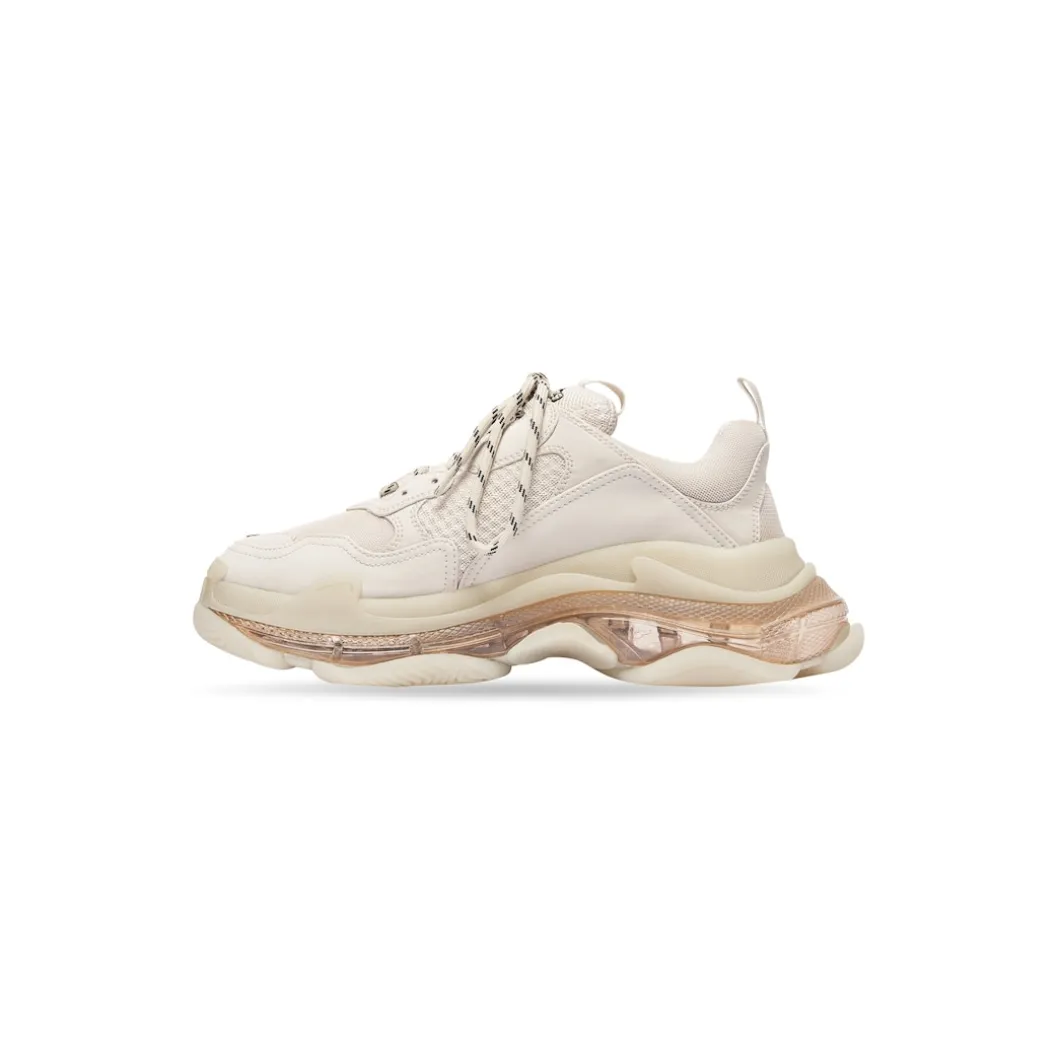 Men's Triple S Clear Sole Sneaker in White