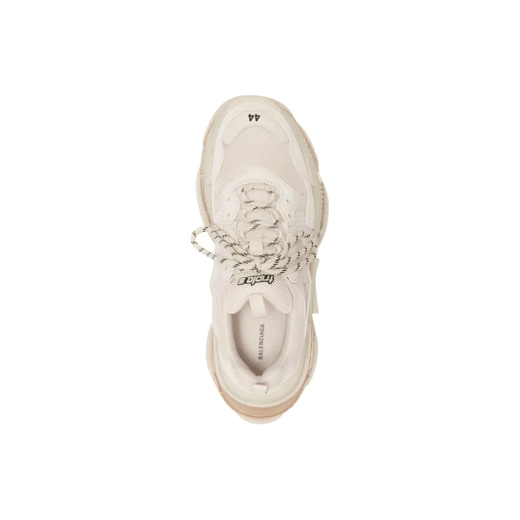 Men's Triple S Clear Sole Sneaker in White