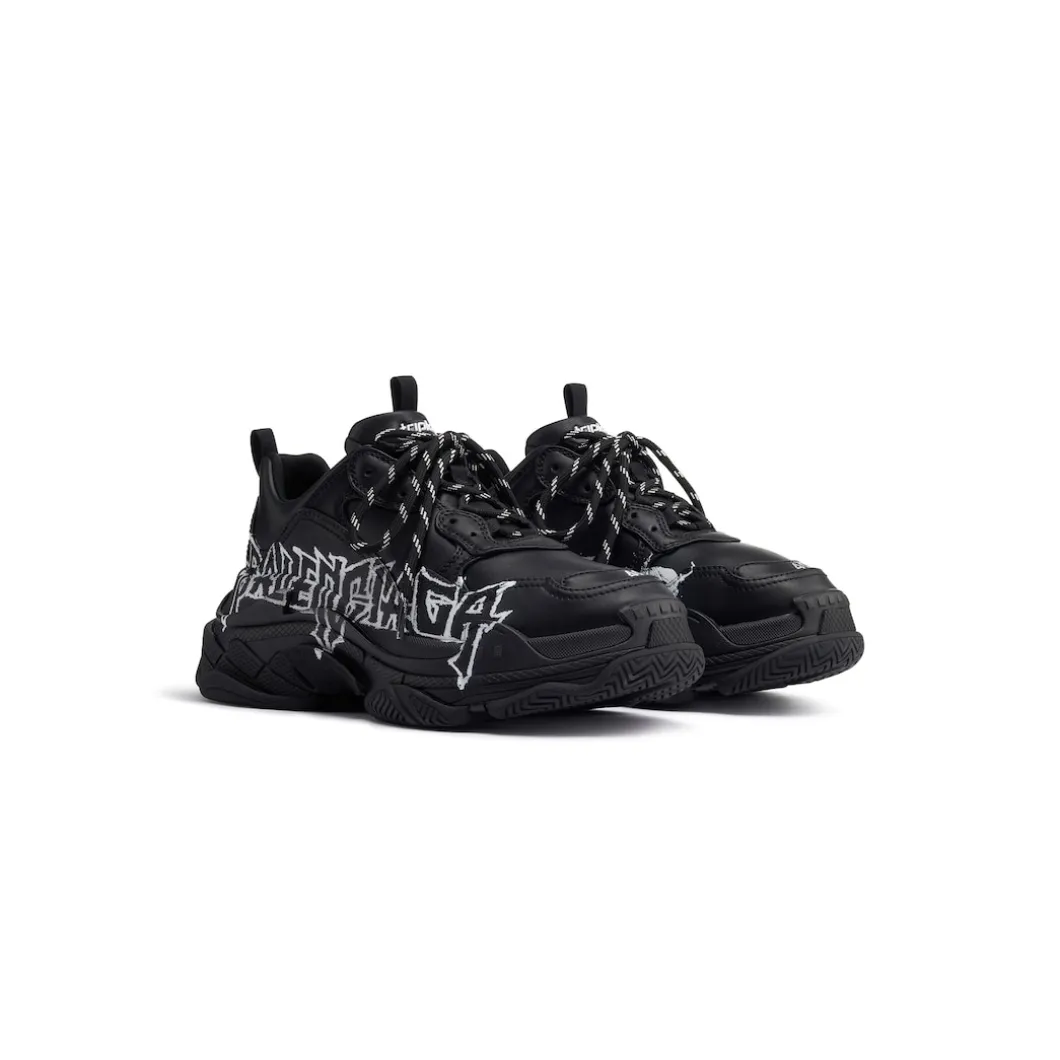 Men's Triple S Sneaker Diy Metal in Black/white