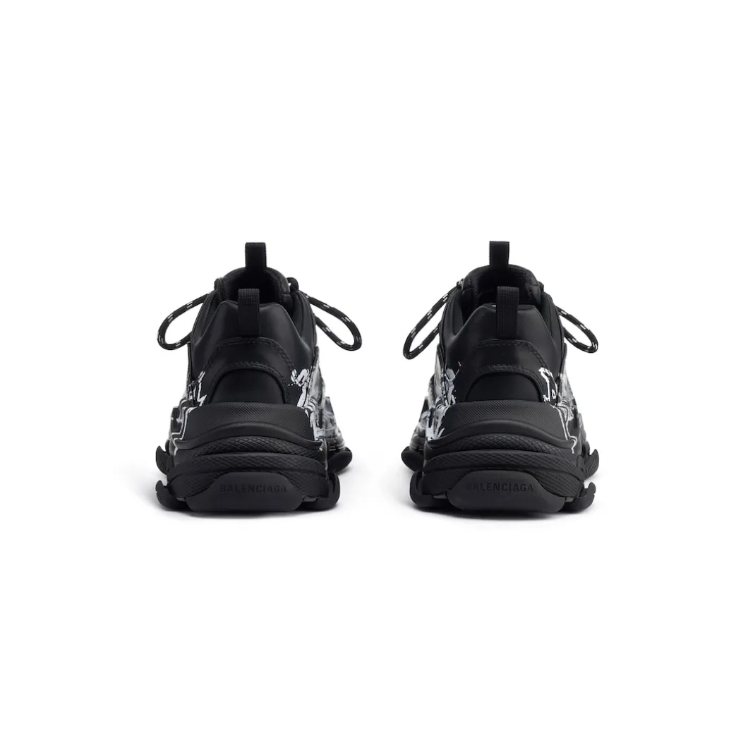 Men's Triple S Sneaker Diy Metal in Black/white