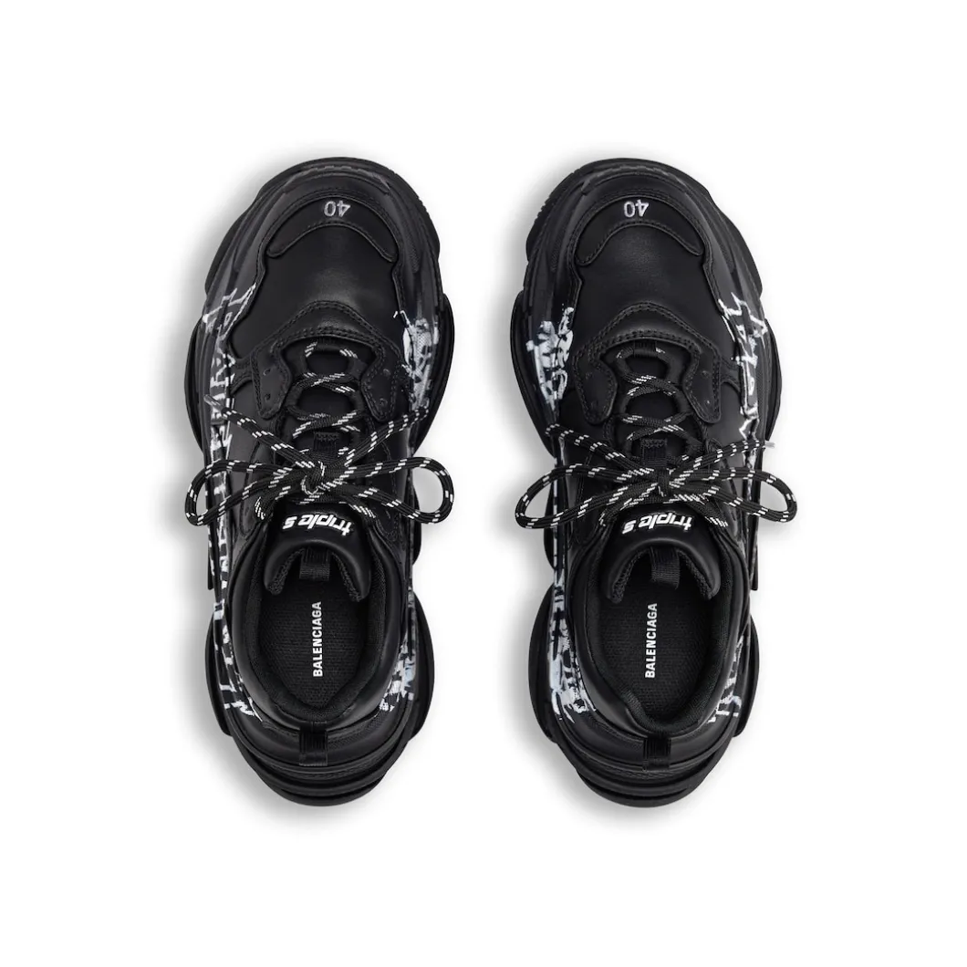 Men's Triple S Sneaker Diy Metal in Black/white