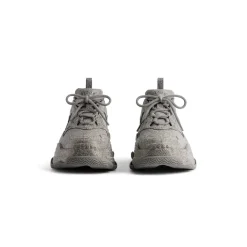 Men's Triple S Sneaker With Rhinestones in Dark Grey