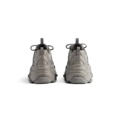 Men's Triple S Sneaker With Rhinestones in Dark Grey