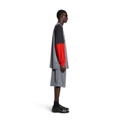Men's Under Armour® Triple Layered T-shirt in Grey/black/red