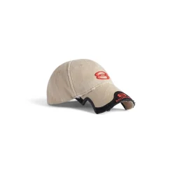 Men's Unity Sports Icon Cap in Beige/red