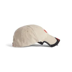 Men's Unity Sports Icon Cap in Beige/red
