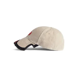 Men's Unity Sports Icon Cap in Beige/red