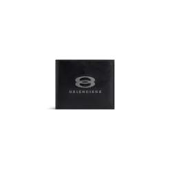 Men's Unity Square Folded Wallet  in Black