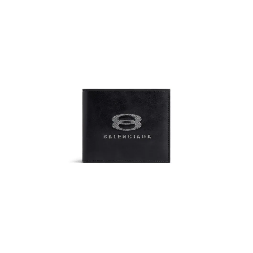 Men's Unity Square Folded Wallet in Black