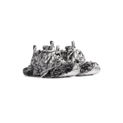 Men's 3xl Extreme Graffiti Sneaker  in White/black