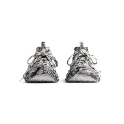 Men's 3xl Extreme Graffiti Sneaker in White/black