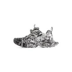 Men's 3xl Extreme Graffiti Sneaker in White/black