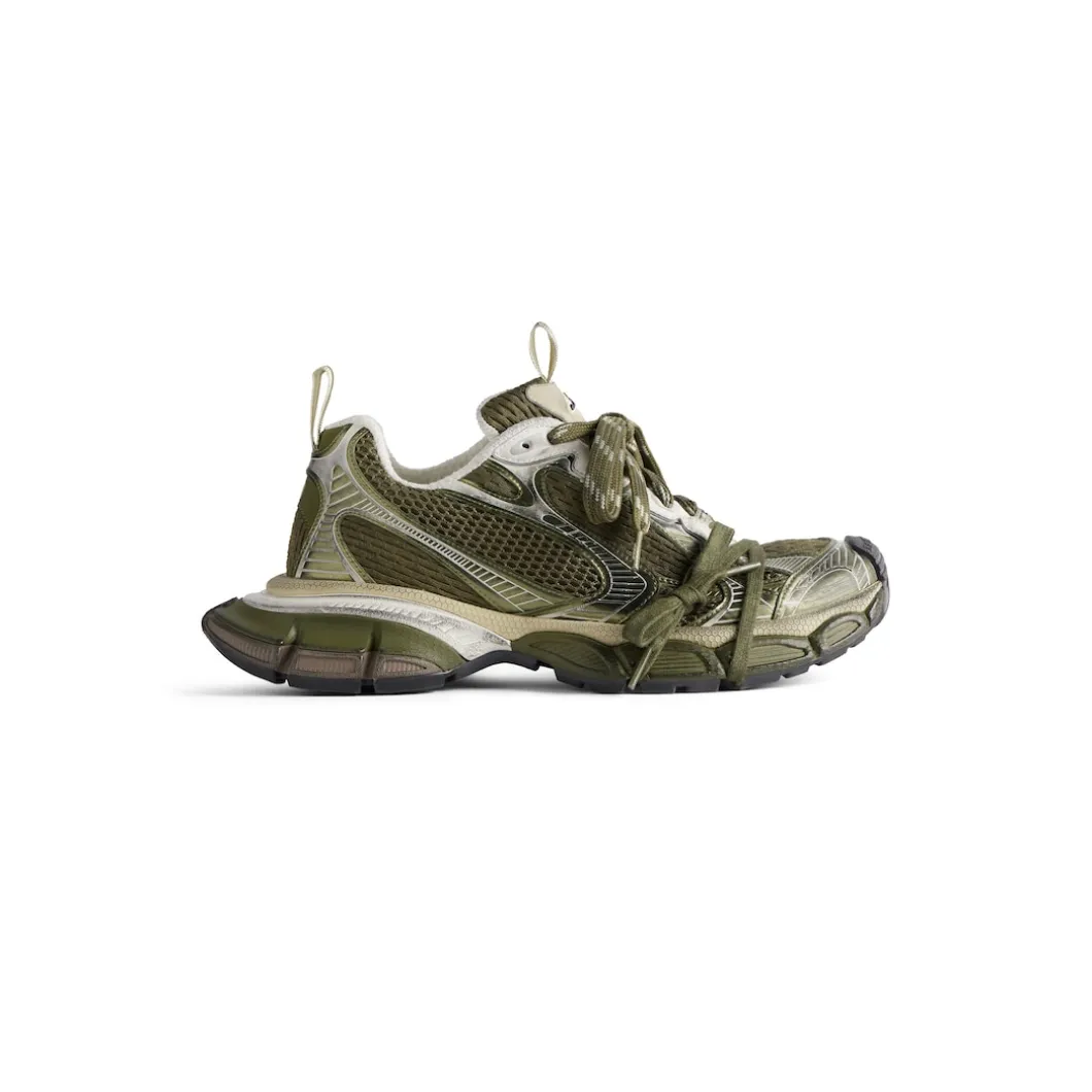 Men's 3xl Sneaker in Dark Green/light Beige