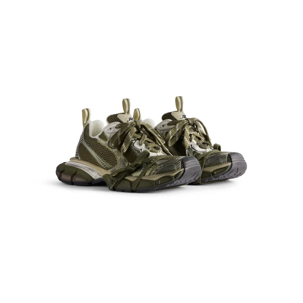Men's 3xl Sneaker in Dark Green/light Beige