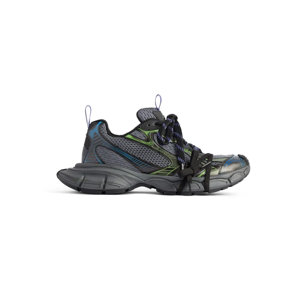 Men's 3xl Sneaker in Dark Green/black/blue/green