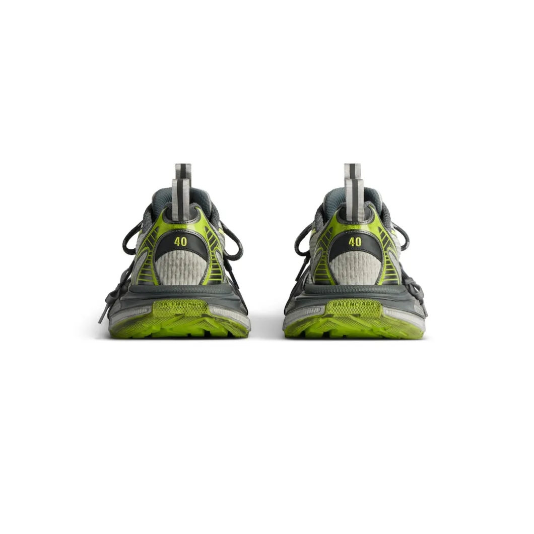 Men's 3xl Sneaker in White/grey/green/yellow
